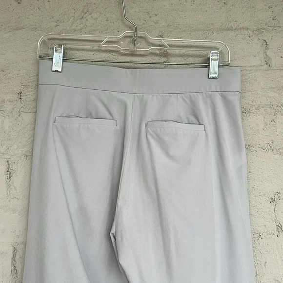 Athleta Tribeca Light Gray Wide Leg Cropped Track Pants Size 2 - Picture 8 of 16